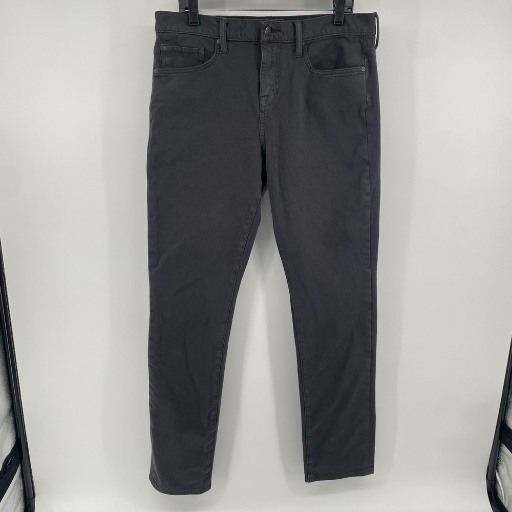 Joe's Jeans The Brixton Pants Men 34 Grey Slim Fit Stretch Cotton Trousers